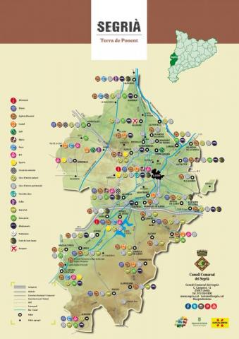 Segrià Turisme - Mapa turístic